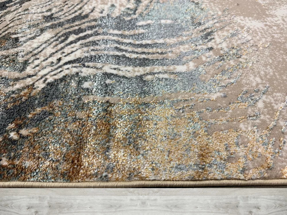 Den. Athén 7912 Szürke-Arany 160x230cm Modern szőnyeg