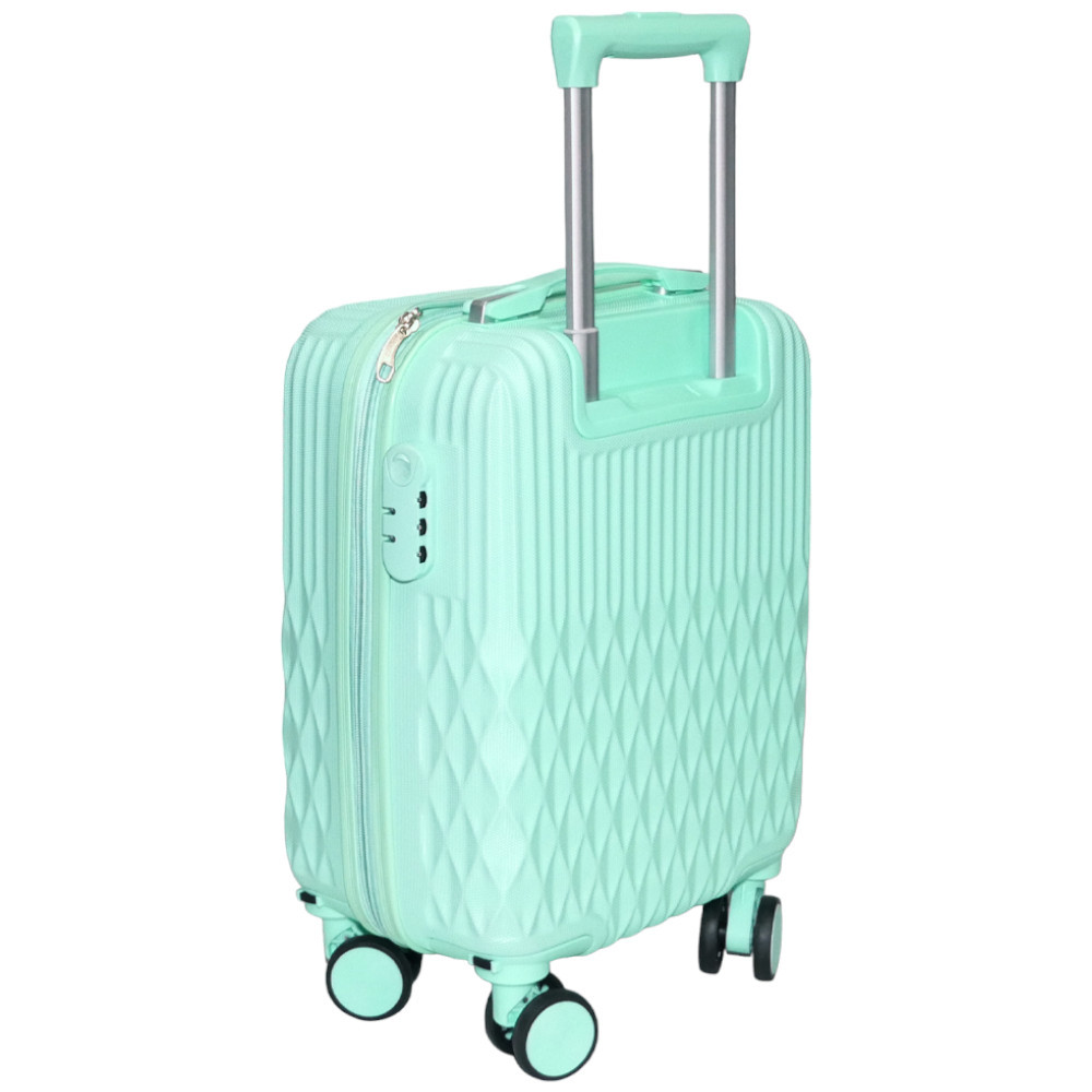 Fancy menta zöld keményfalú bőrönd 75cmx51cmx29cm-nagy méretű bőrönd