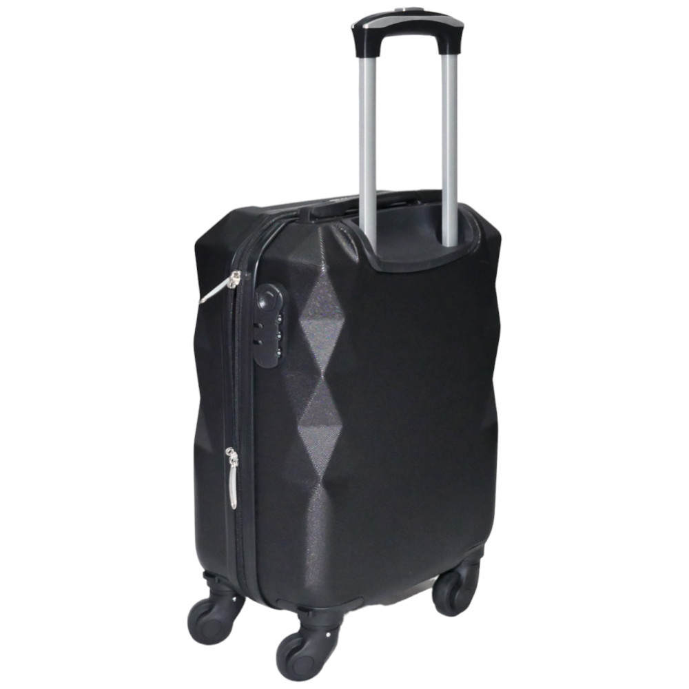 Cube Fekete keményfalú bőrönd 40cmx31cmx19cm-kis méretű kabin bőrönd