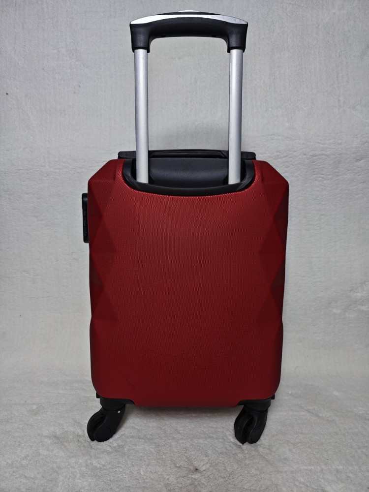 Cube Piros keményfalú bőrönd 40cmx31cmx19cm-kis méretű kabin bőrönd