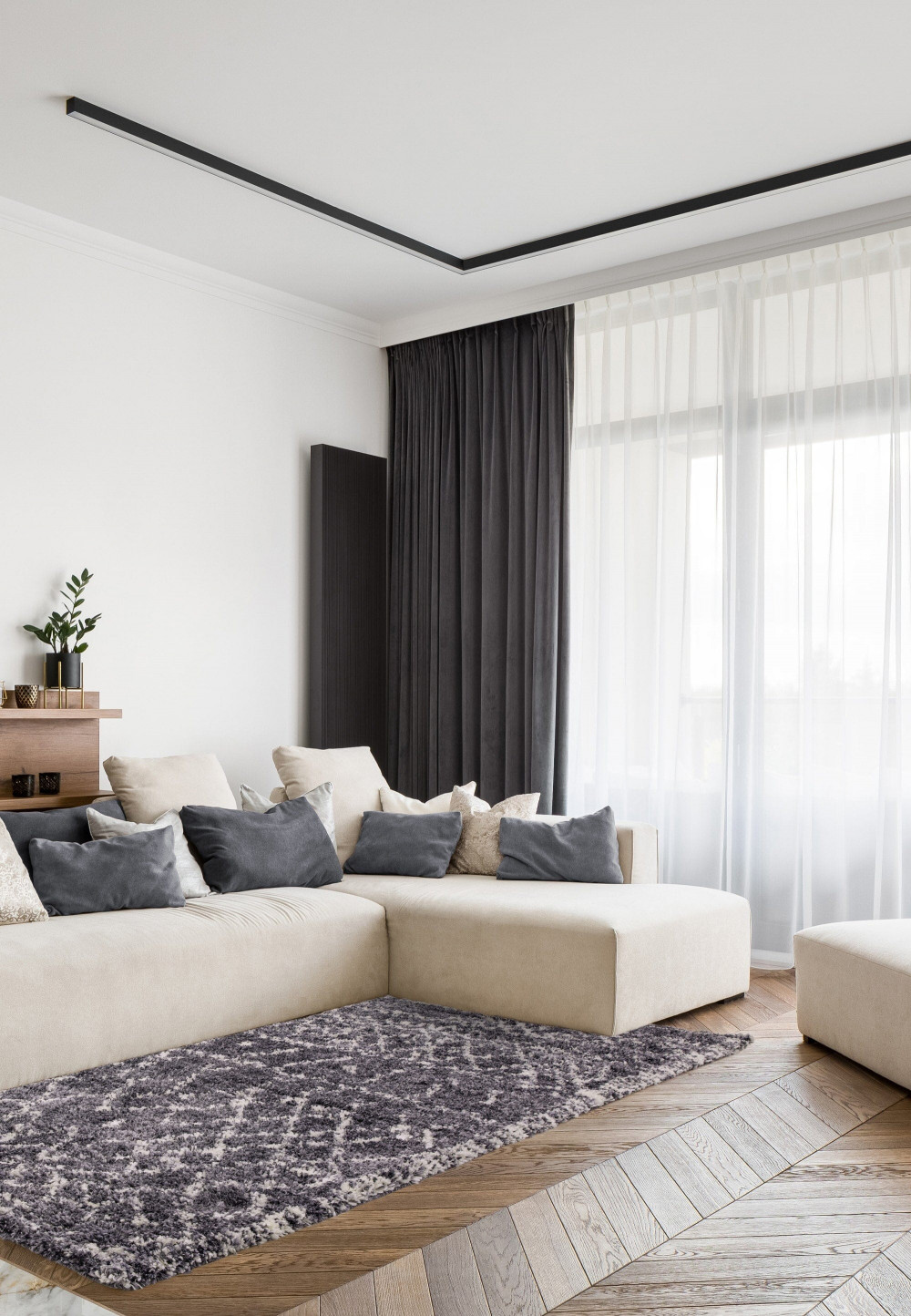 ASY Alto 080x150cm AL05 Grey & Cream