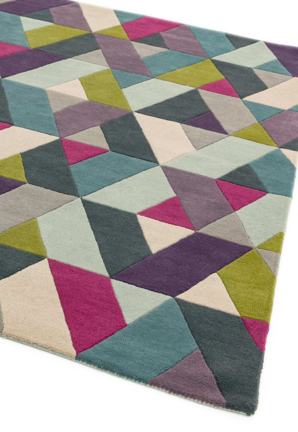 ASY Funk szőnyeg 120x170cm 02 Chevron kék zöld