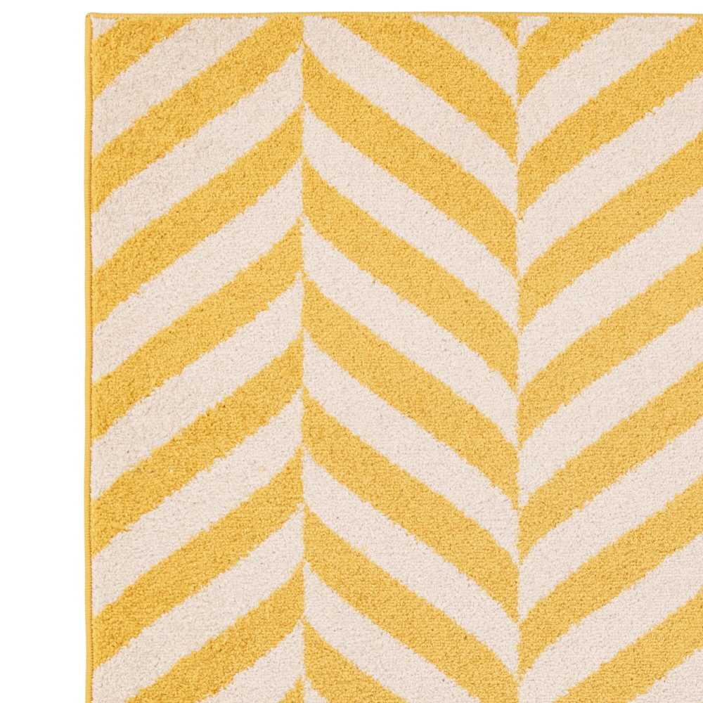 ASY Muse 080x150cm Yellow Chevron Rug MU08 szőnyeg