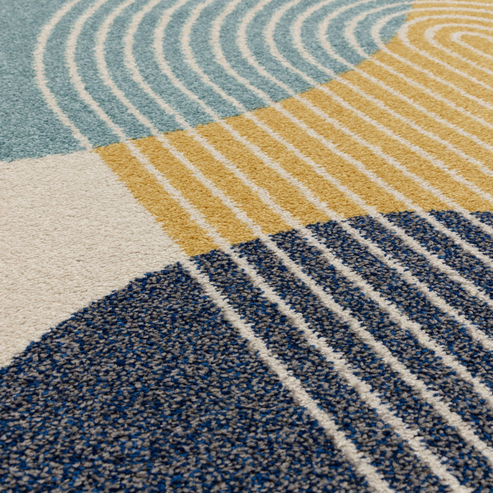 ASY Muse 160x230cm Blue Retro Rug MU15 szőnyeg