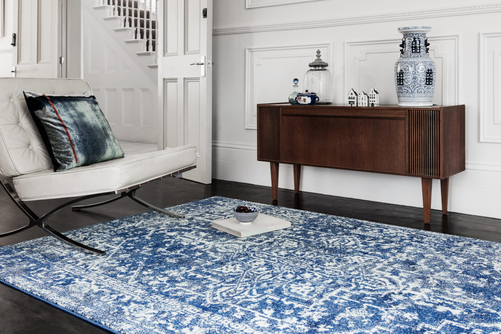 ASY Nova 120x170cm Antique Navy Rug NV11