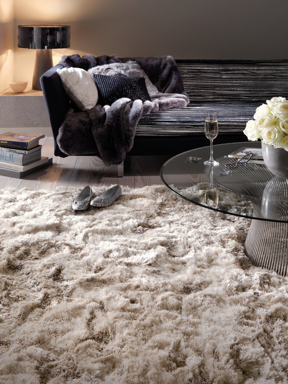 ASY Plush Rug 160x230cm Sand