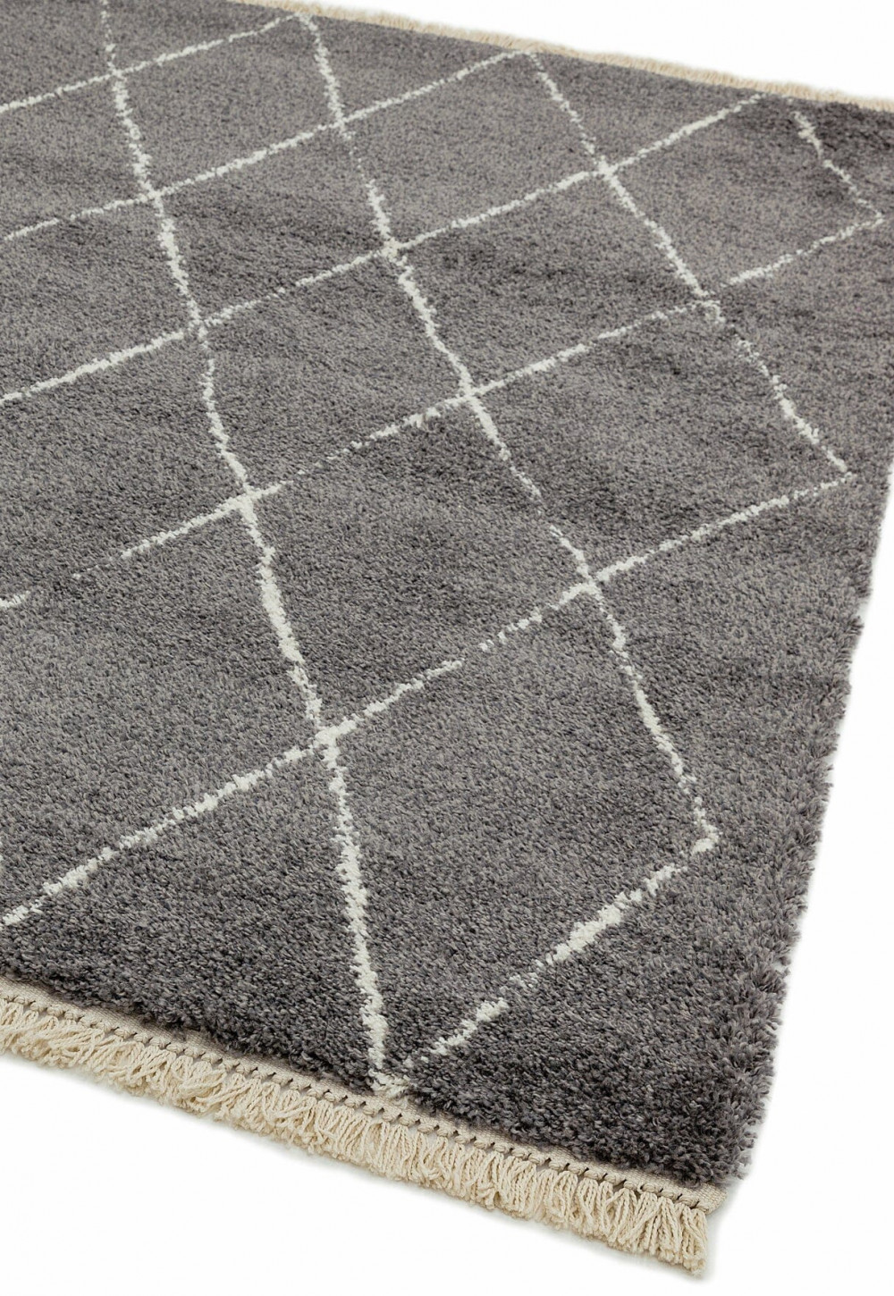 ASY Rocco Rug 200x290cm RC07 GREY DIAMOND