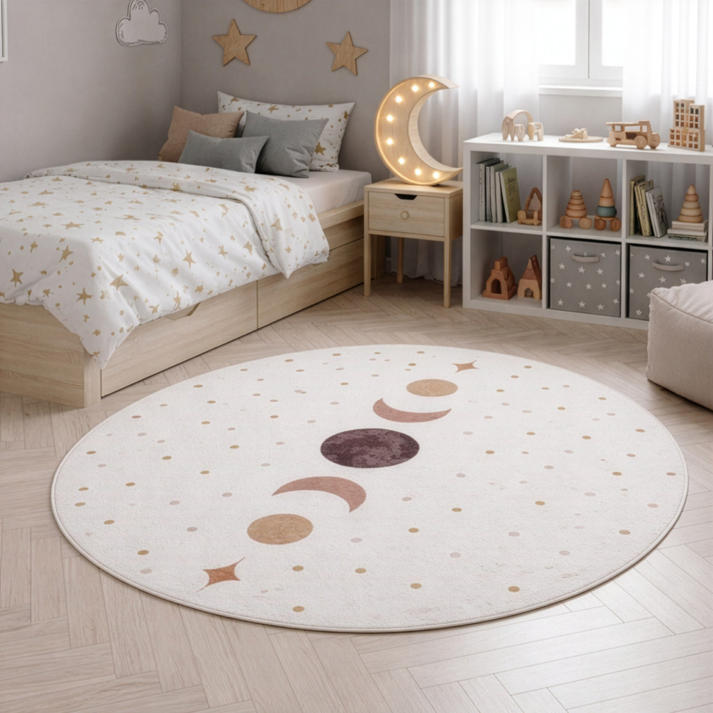 Ay. Coco 1136 krém kör gyerekszőnyeg 200 x 200 cm