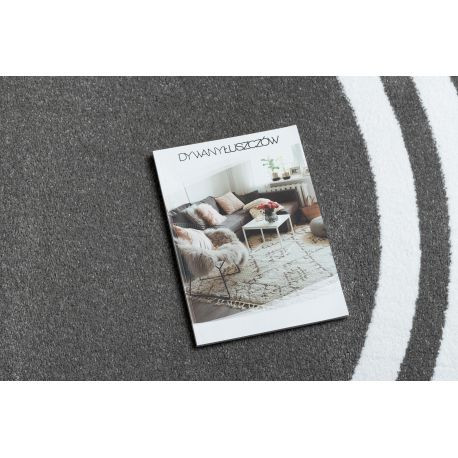 Kab. HAMPTON szőnyeg Lux kör szürke kör 140 cm