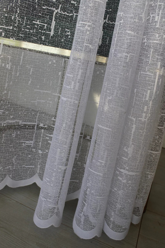 TRD. Kész függöny Amelia fehér Pálcikás mintás 500x250cm