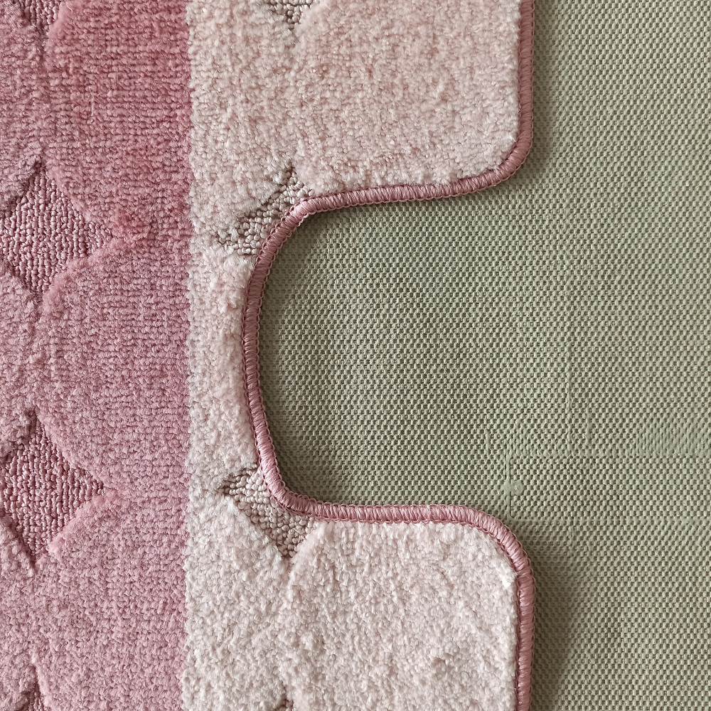Montana 2 részes fürdőszoba szett Edremit XL Rose Komplet (50 cm x 80 cm i 40 cm x 50 cm) szőnyeg