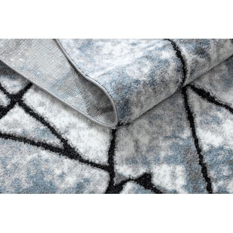 Kab. Modern COZY szőnyeg 8873 Cracks, repedt beton - világos szürke / kék 120x170 cm