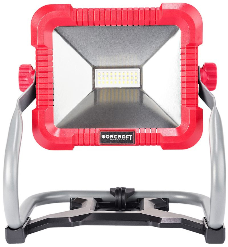 LED reflektor, Worcraft CLED-S20Li-30WA ShareSYS, 20 V lítium-ion, 1000/2000/3000 lm, akkumulátoros, 3 fényerőfokozat, akku és töltő nélkül