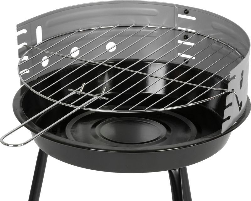 Strend Pro Fabio faszenes grill - fekete - 38 x 38 x 55 cm