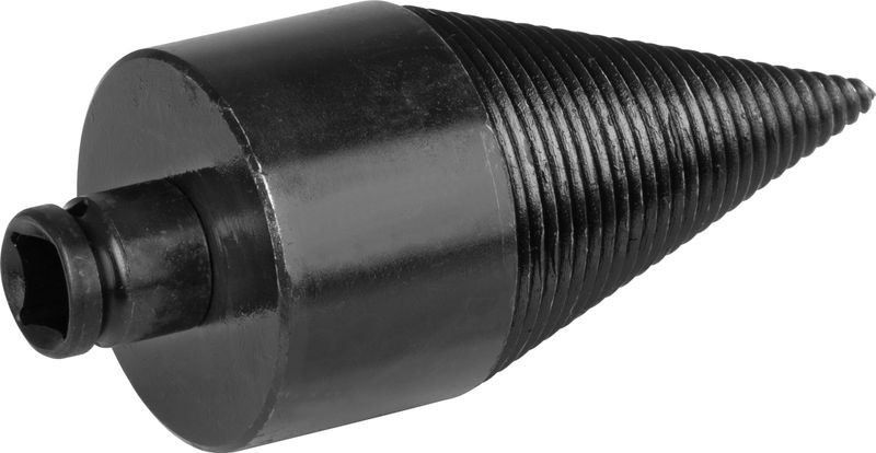 Fahasító kúp, Strend Pro Garden, fekete, 60 mm, 3 db adapterrel (SDS Max, 1/2" hatlap, négyszögletes), acél, tartós, fához