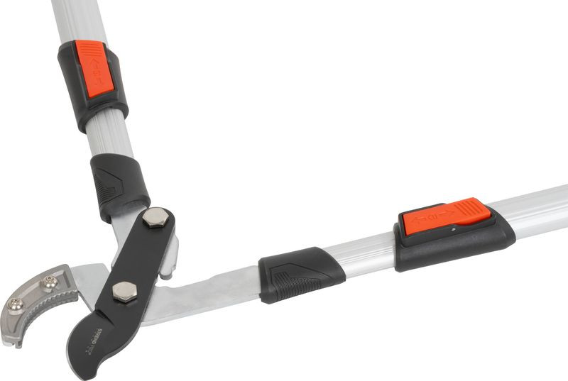 Ágvágó olló, Strend Pro Premium, ezüst, 71–96 cm, alumínium nyél, acél penge, teleszkópos