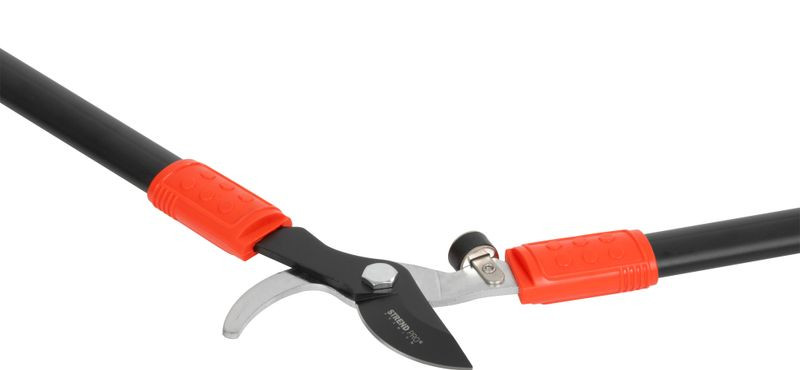 Ágvágó olló, Strend Pro Premium, fekete/piros, 70 cm, acél nyél, acél penge, lengéscsillapítós