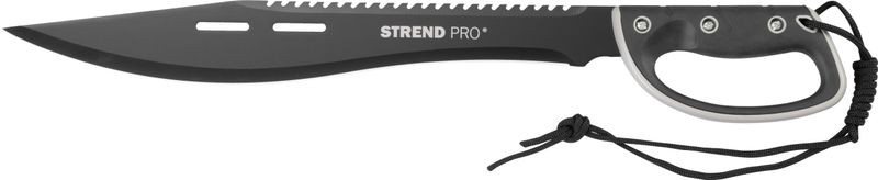 Bozótvágó Strend Pro Tactical, tokkal, fűrésszel, kézvédelemmel, fekete, 61 cm