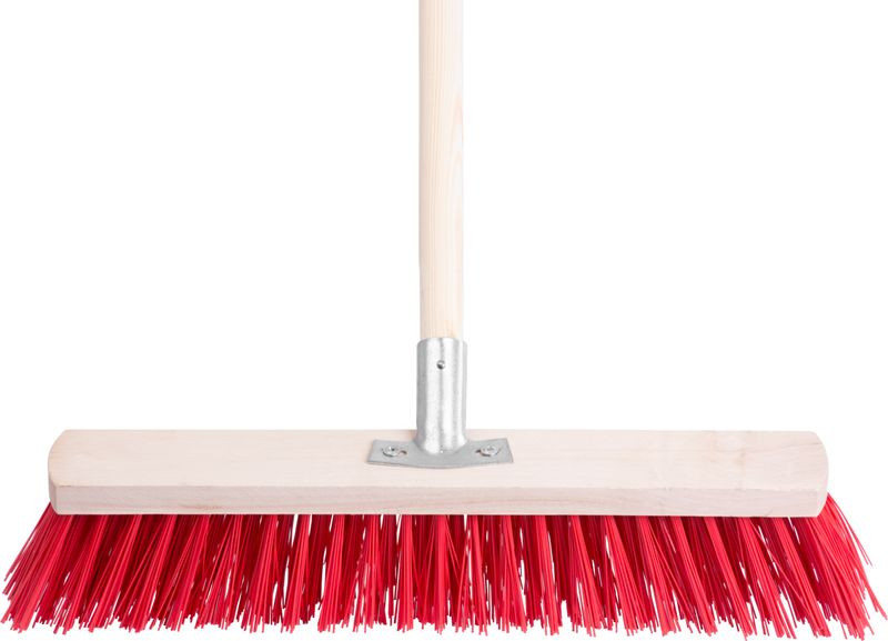 Útseprű, Strend Pro InDust, 30 cm, nyéllel, kültéri burkolathoz, felületkímélő, járdához, térkőhöz