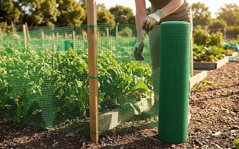 Műanyag kerítésháló, Strend Pro Garden Economy 5, zöld, 100 cm x 50 m, szemméret: 10 x 10 mm, 300 g/m2, négyzetrács, 100 % műanyag