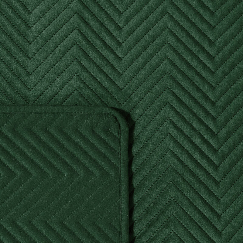 Sofia sötétzöld ágytakaró bársony 170x210 cm
