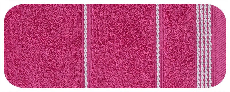 Mira csíkos törölköző Magenta 30x50 cm
