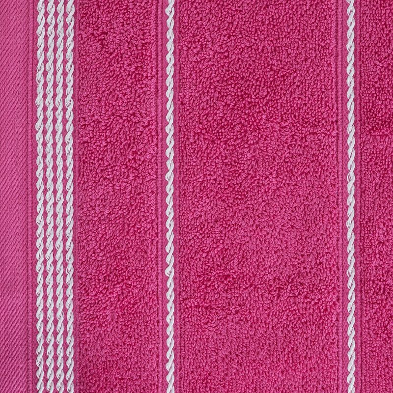Mira csíkos törölköző Magenta 30x50 cm