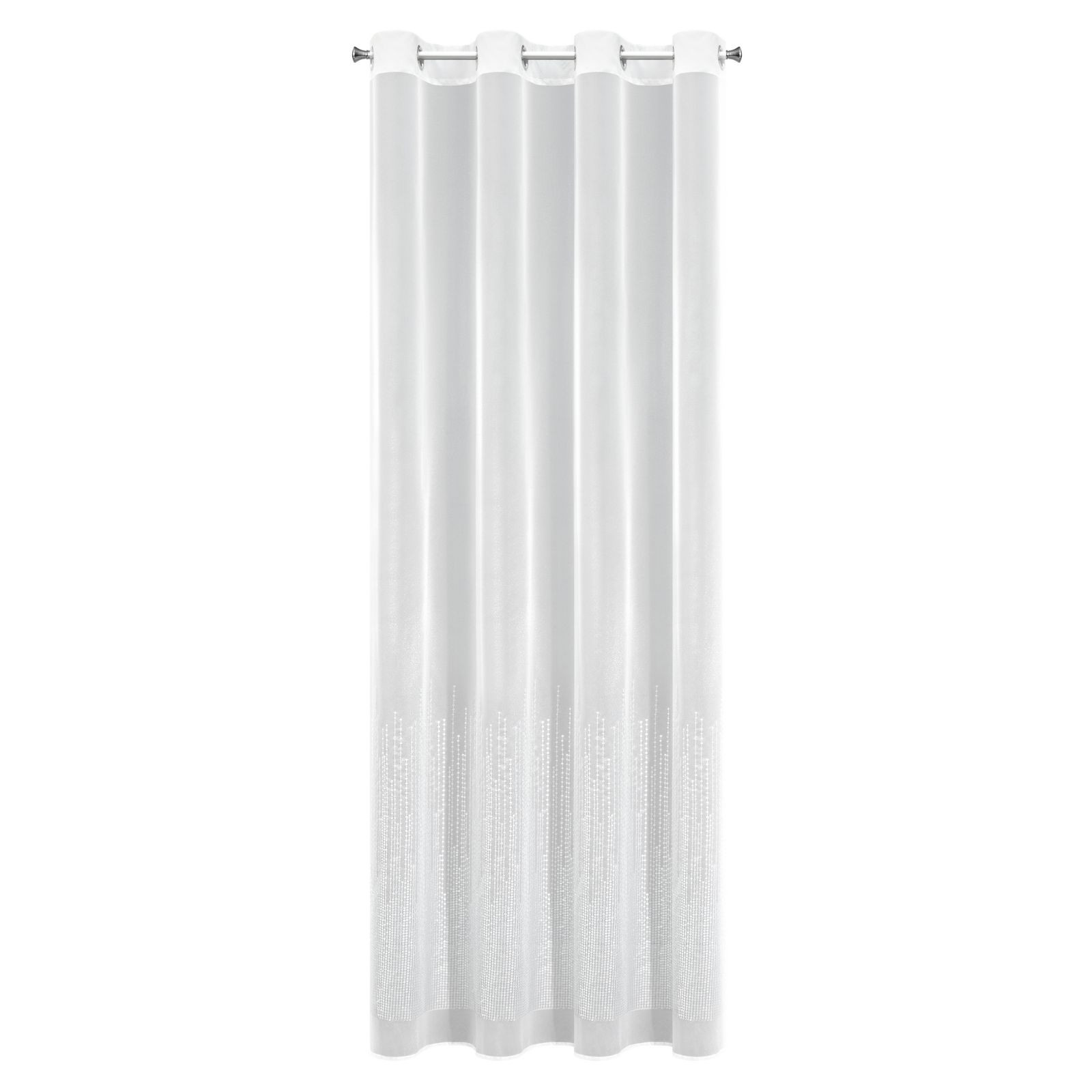 Solei dekor függöny flitterekkel Fehér 140x250 cm