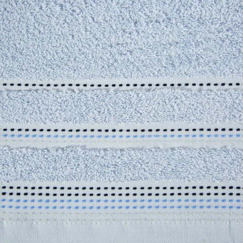 Pola csíkos törölköző Világoskék 50x90 cm