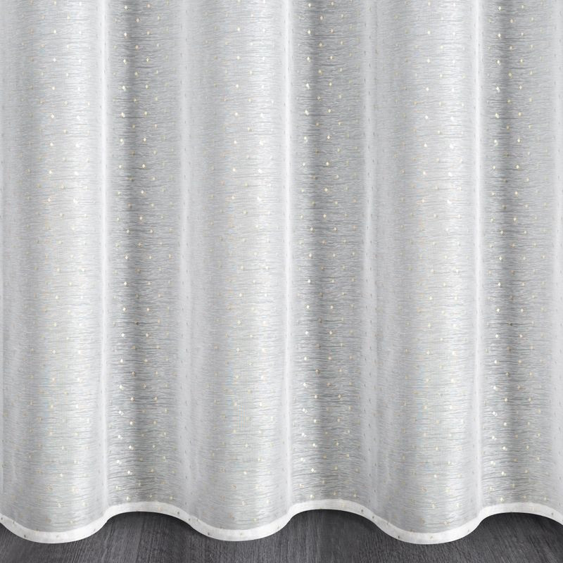 Sibel mintás dekor függöny Fehér/pezsgő 300x150 cm