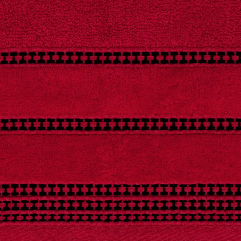 Amanda csíkos törölköző Piros 50x90 cm