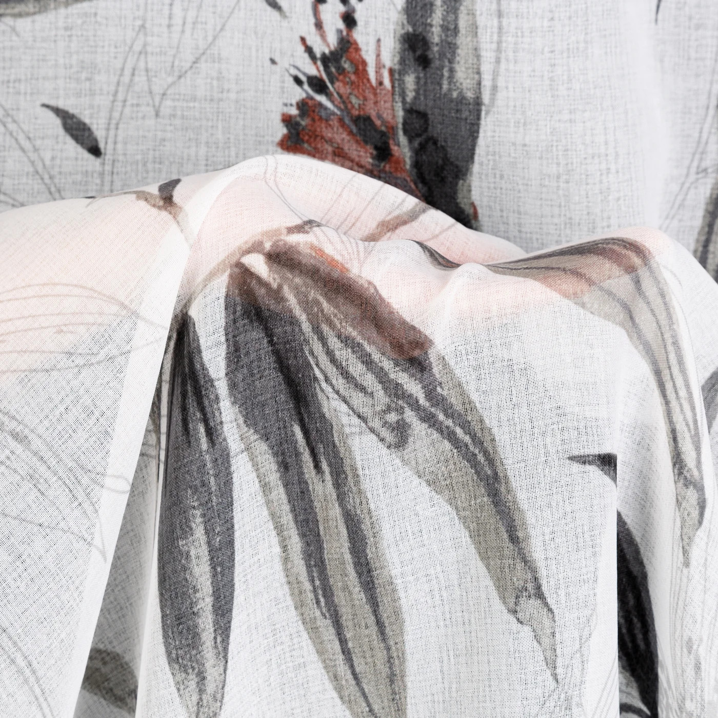 Aida mintás dekor függöny Sötét bézs 140x250 cm