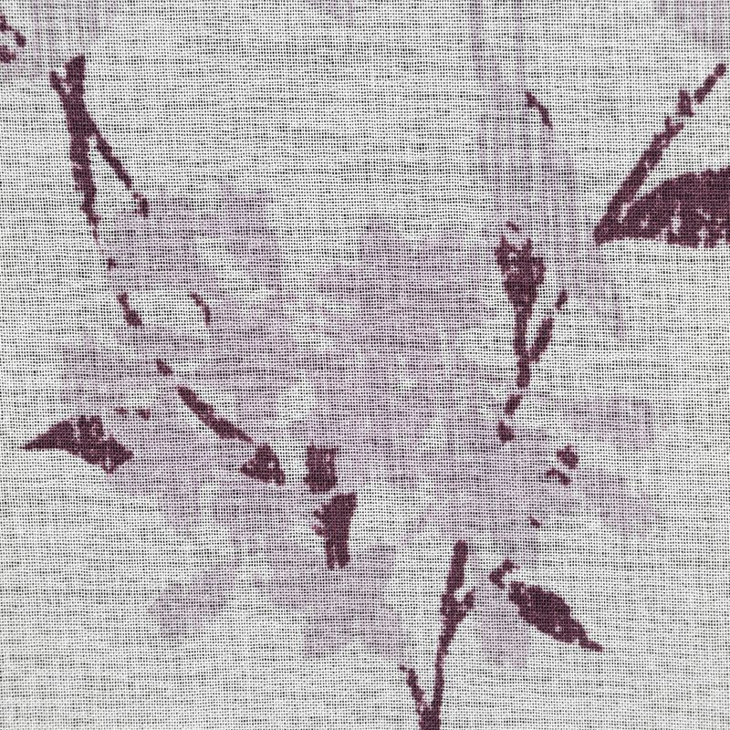 Fiona mintás dekor függöny Fehér/lila 140x250 cm