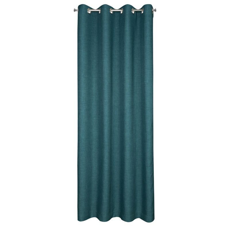 Morocco öko stílusú sötétítő függöny Sötét türkiz 140x250 cm