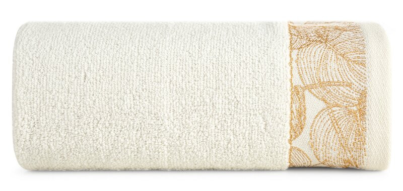 Agis jacquard törölköző Krémszín 50x90 cm