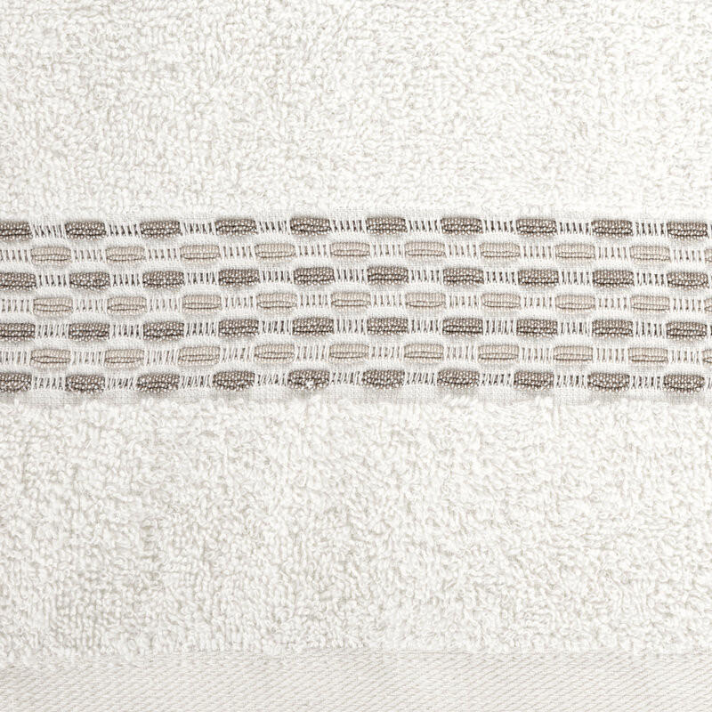 Riva jacquard törölköző Krémszín 70x140 cm