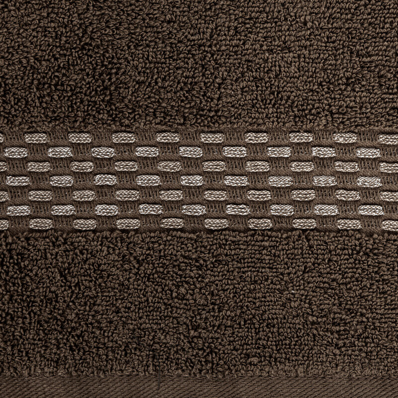 Riva jacquard törölköző Barna 50x90 cm