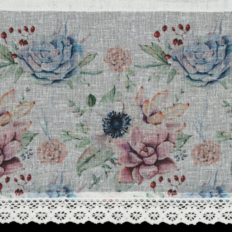 Dora vitrázs függöny Fehér 60x150 cm