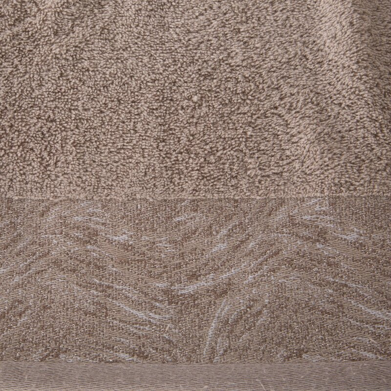 Rubi törölköző jacquard szegéllyel Bézs 50x90 cm