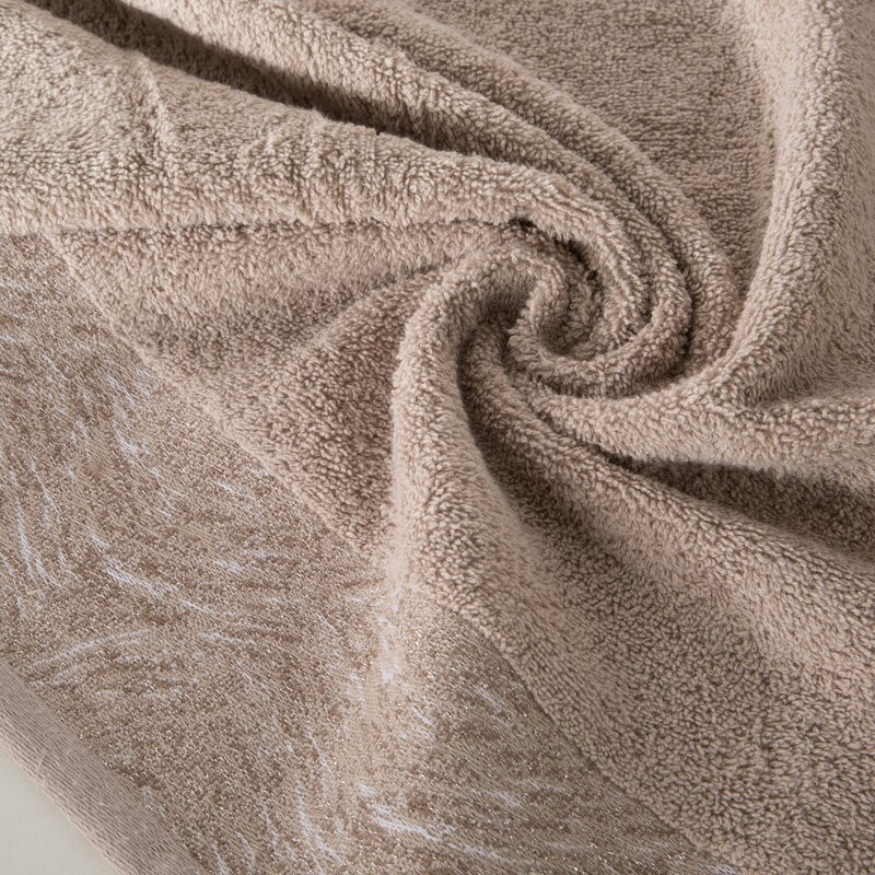 Rubi törölköző jacquard szegéllyel Bézs 50x90 cm