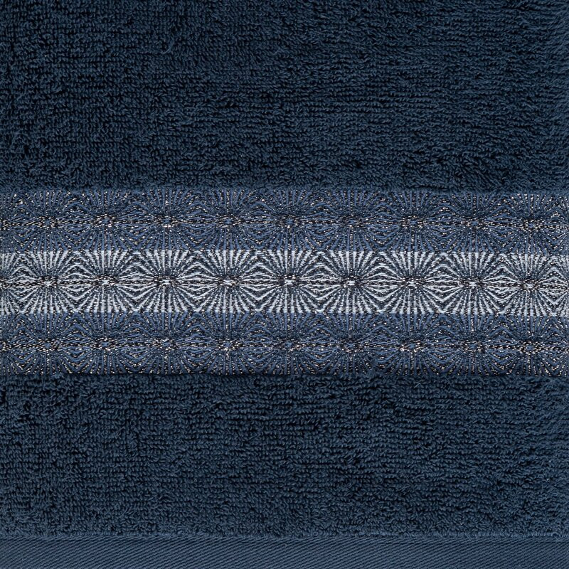Malika lurex törölköző Gránátkék 50x90 cm