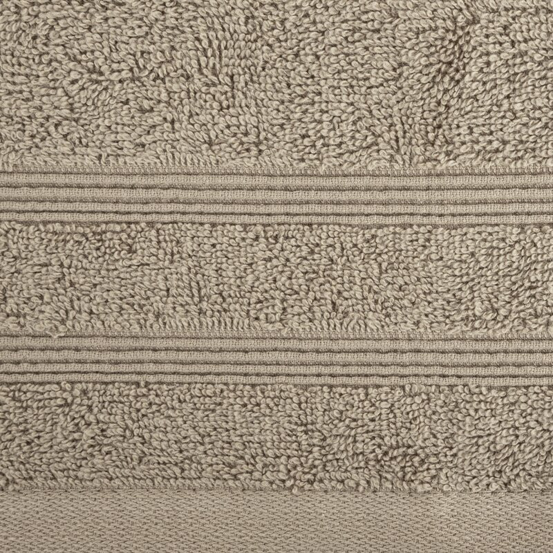 Aline pamut törölköző csíkos szegéllyel Bézs 30x50 cm