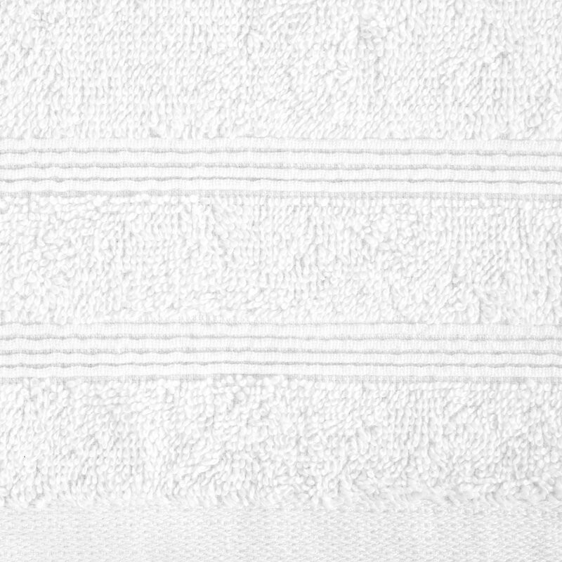 Aline pamut törölköző csíkos szegéllyel Fehér 50x90 cm
