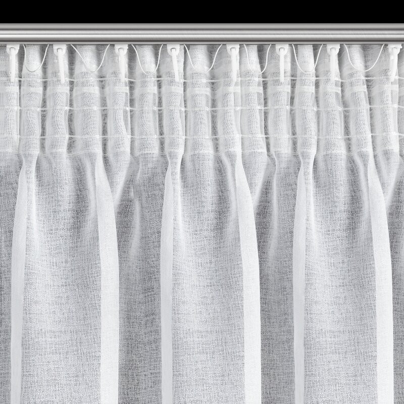 Lena mintás dekor függöny Fehér 350x270 cm
