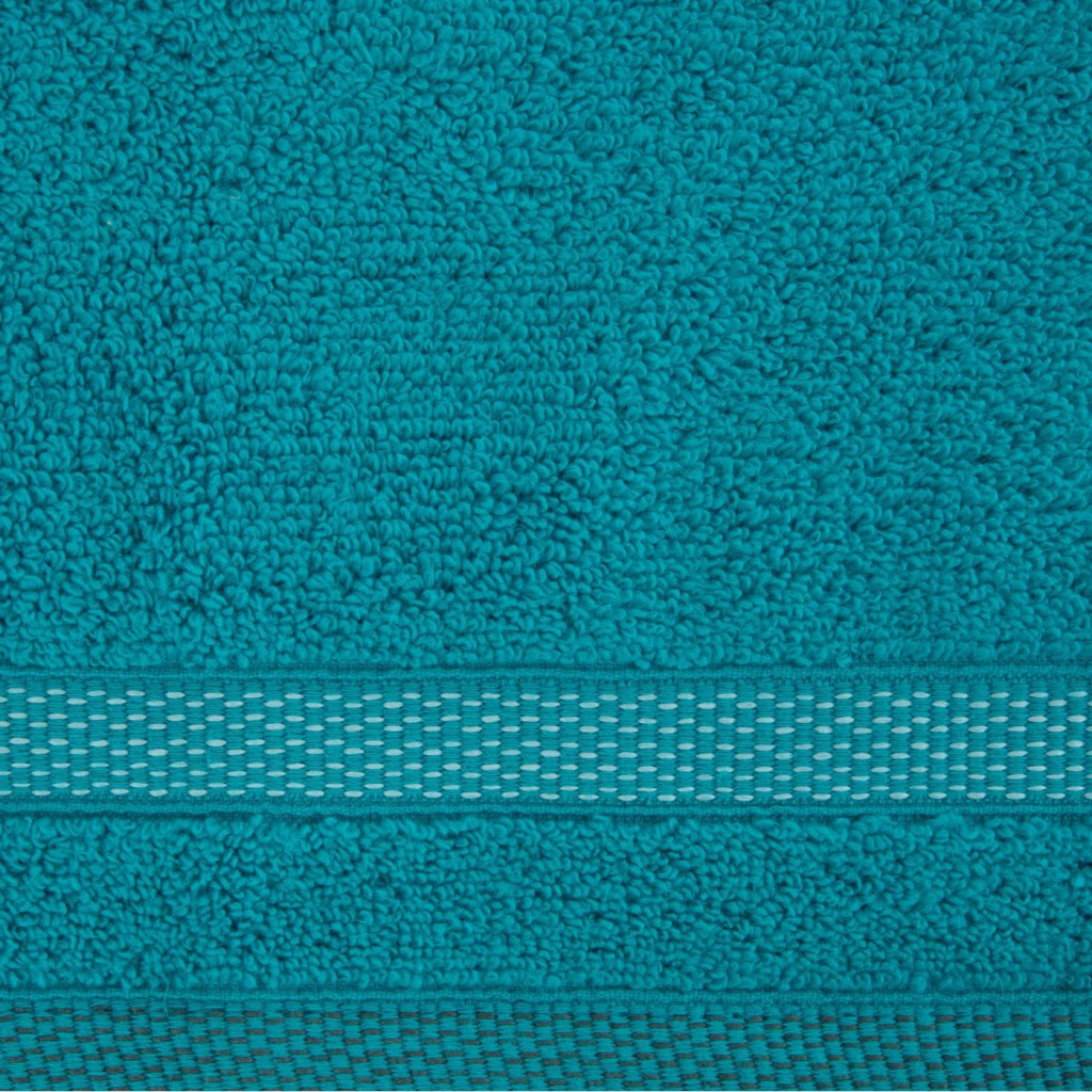 Riki csíkos pamut törölköző Világos türkiz 70x140 cm