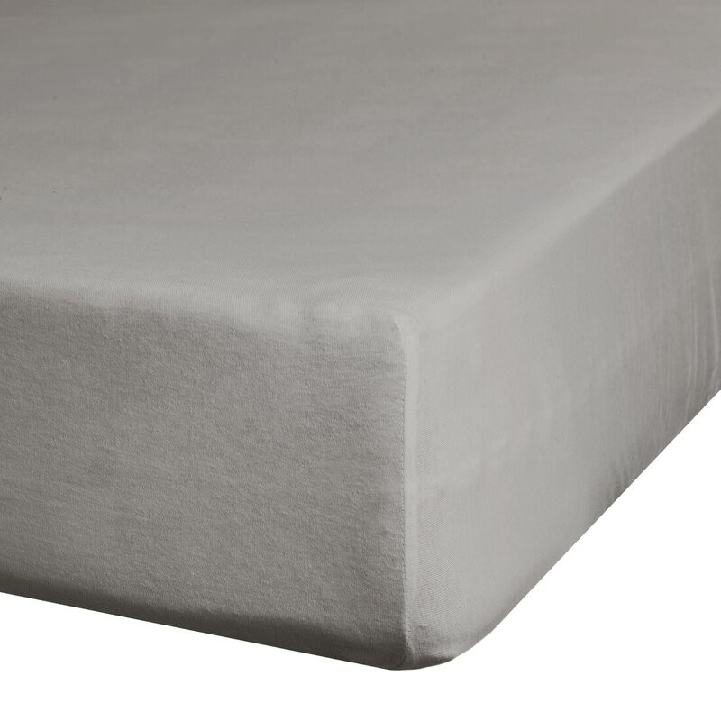 Jersey4 pamut gumis lepedő Ezüst 220x200 cm +30 cm