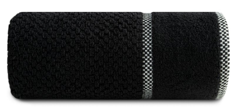 Caleb velúr törölköző Fekete 50x90 cm