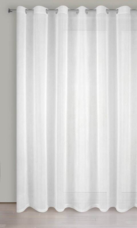 Lucy fényáteresztő függöny voile anyagból Fehér 300x250 cm