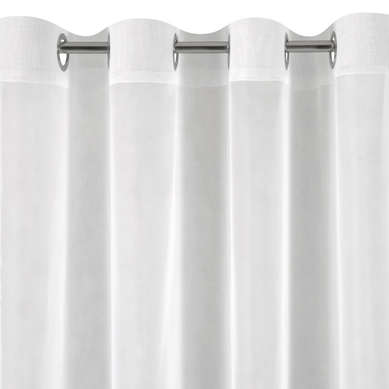 Lucy fényáteresztő függöny voile anyagból Fehér 300x250 cm