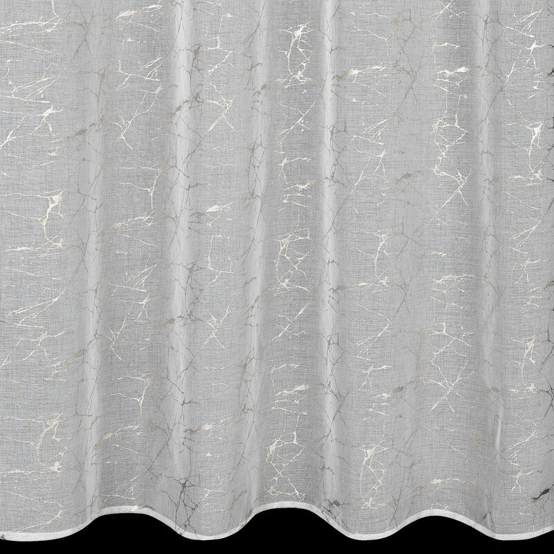 Reva etamin függöny márvány mintával Fehér 140x250 cm
